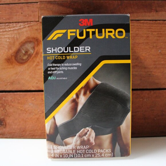 3M Futuro Shoulder Hot Cold Wrap Adjustable with 2 Reusable Gel Packs Therapy - Picture 1 of 6
